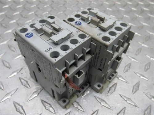 PAIR OF AB ALLEN BRADLEY 100-C09*10 SER A ELECTRICAL CONTACTOR