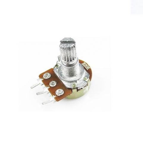 5pcs 20K Ohm B20K Knurled Shaft Linear Rotary Taper Potentiometer NEW