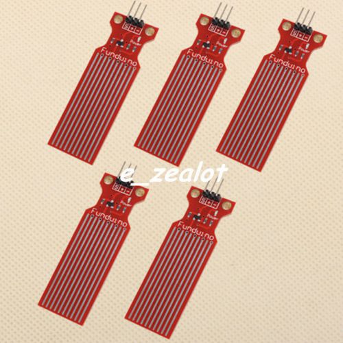 5pcs Water Sensor Water Level Sensor Depth of Detection for Arduino