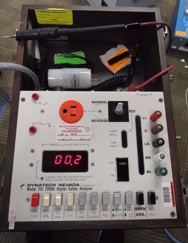 dynatech nevada pei 2000B Digital Safety Analyzer with Cart and Extras (4170)