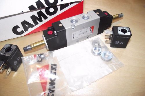 CAMOZZI 354-011-02 5/2-way solenoid valve, G1/4, bistable Mod.354-011-02, 2 coil