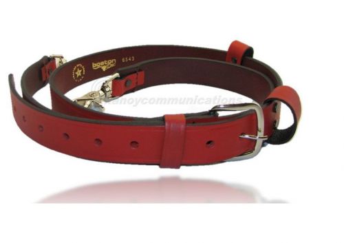 Boston Leather Fireman radio Strap Red(6543-1-red)