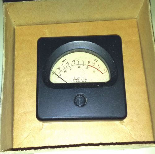 Phaostron VU Meter, new vintage old stock