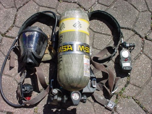 MSA MMR FIREMAN FIRE DEPT SCBA AIR PACK LP 091515