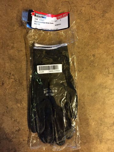 MEMPHIS GLOVE 9178NFL Black Nitrile Cut Resistant Size Large