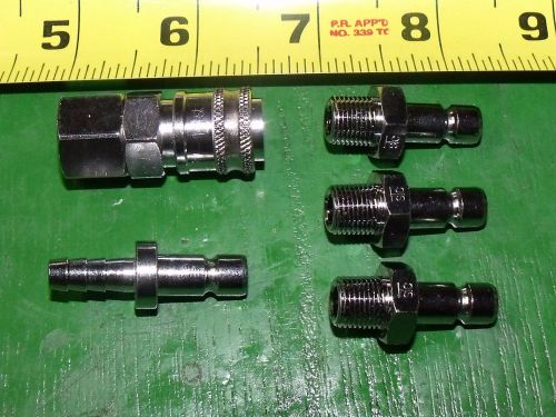 STC Miniature Quick Disconnect Coupler Set 1/8 NPT Crome Plated Brass