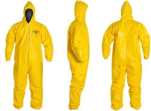 Dupont Tychem Tyvek QC127 Chemical Hazmat Suit 5X-LARGE YELLOW NEW  5XL