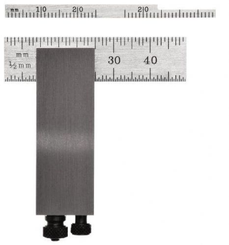 Starrett 453MC Millimeter Reading Diemakers Square W/ Metric Standard, Narrow