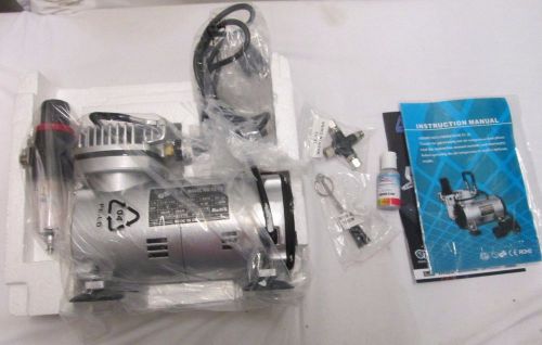 NEW! Pastry Airbrush Kit, Compressor Model TC-20 w/ Hoses, brushes, Cake Paint