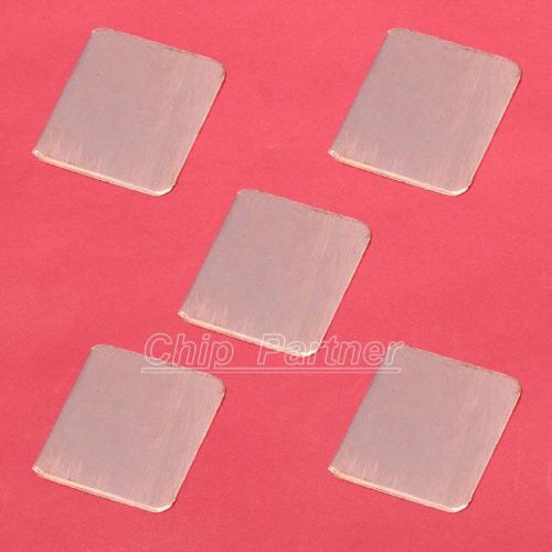 5pcs heat sink 15*15*0.5mm ic heat sink copper 15x15x0.5mm cooling fin for sale