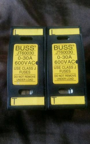 Bussmann lot of 2 fuse holders jt60030 for sale