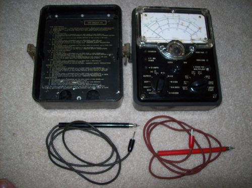 VINTAGE SIMPSON MILITARY CW-328 PSM-4A GAUGE METER MULTIMETER -UNTESTED