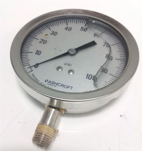 ASHCROFF DURALIFE TEST  GAUGE 0-100 PSI