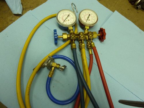 HVAC Gauges R-22 R-12 With Adapter