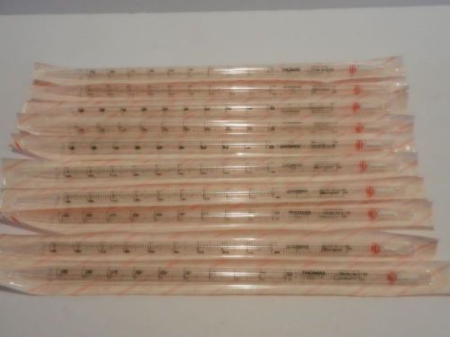 LOT OF (10) 10ml in 1/10 PLASTIC SEROLOGICAL PIPETTE, PIPET,  THOMAS SCIENTIFIC