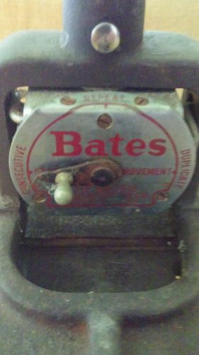 BATES MANUFACTURER CO. NUMBERING MACHINE  SERIAL D698308