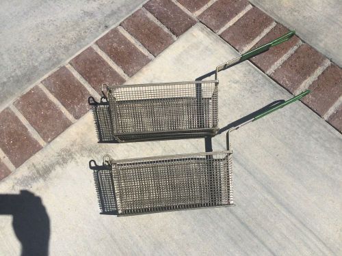 2 Frymaster USED Twin Fryer Baskets  6 1/2&#034; x 13 1/4&#034; x 6&#034;