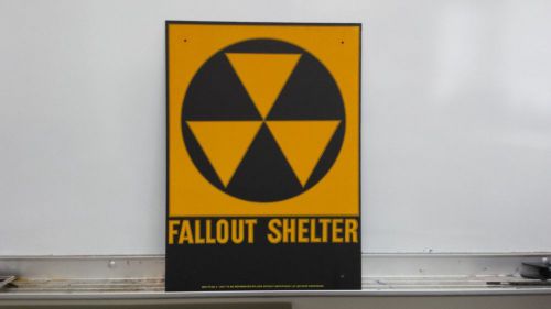 Orginal Civil Defense Fallout Shelter Sign