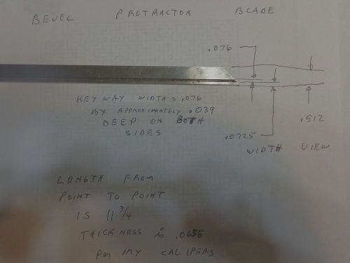 Bevel protractor 12 inch blade model unknown see photos