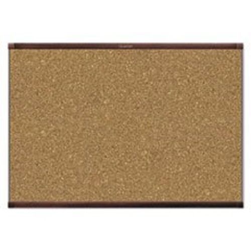 Prestige 2 Magnetic Cork Bulletin Board, 72 x 48 - Mahogany Frame AB638289