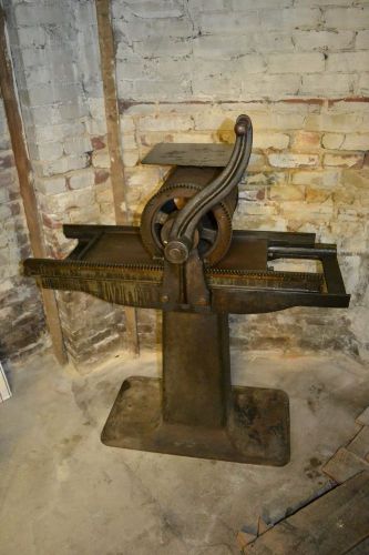 Potter Proof Press 10 7/8 x 24 Bed Circa 1910 Letterpress Printing