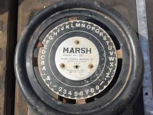 MARSH 1/2&#034; STENCIL MACHINE MODEL M VINTAGE