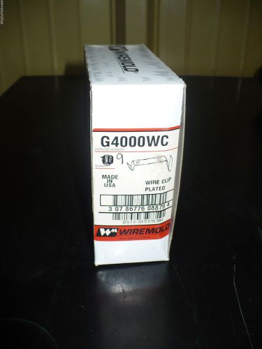 Wiremold G40000WC Wire Clip, Plated, Box of 9, New