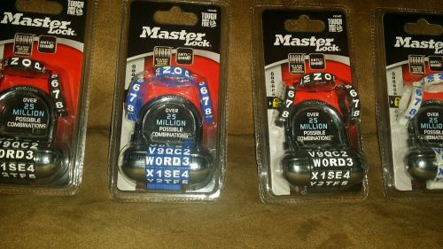 Master Lock Password Plus Combination Lock, 1534D LOT OF 4 LOCKS