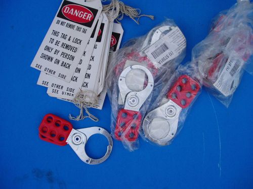 8 sets/kit padlock type lockout-tagout locks and tags by master 5t591a for sale