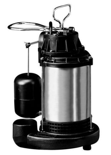 New Wayne 3/4 HP Submersible Sump Water Pump Stainless Steel Housing Iron Base