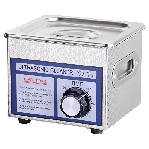 AW 1.3L(1/3 Gallon) Ultrasonic Cleaner 60W w/ Timer Jewelry Glasses Tattoo