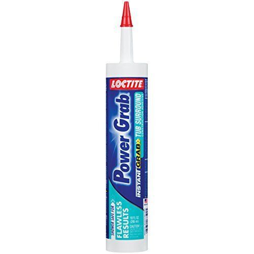 Loctite 1363138 10 Fluid Ounce Cartridge Power Grab Tub Surround Adhesive  White