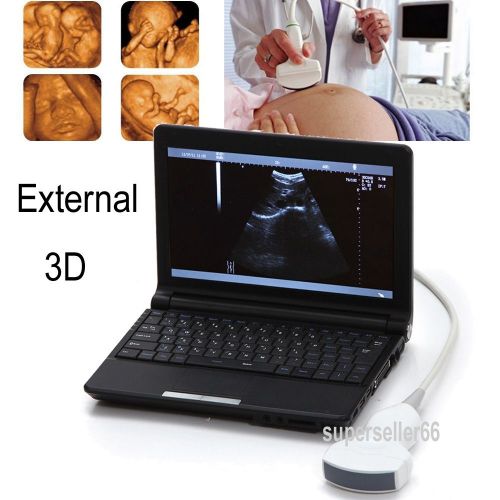 Digital Laptop Notebook Ultrasound Scanner Pregnancy Exam 3.5MHz Convex Probe 3D