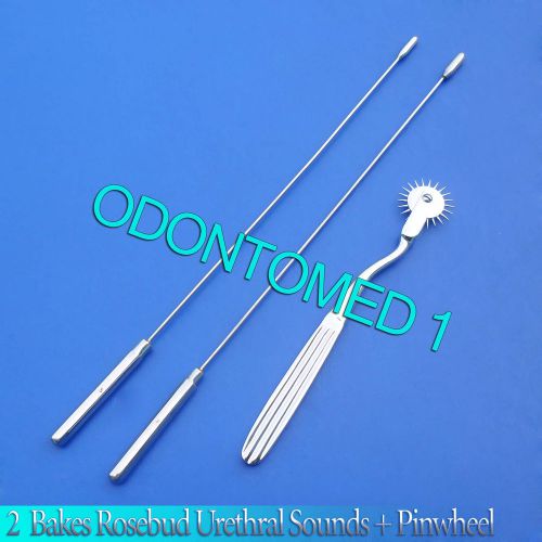 2 Pcs Bakes Rosebud Urethral Sounds 5mm+6mm,Pinwheel