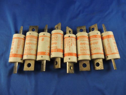 Lot of 8 NEW Gould Ferraz Shawmut Fuse, A50P70 Type 4