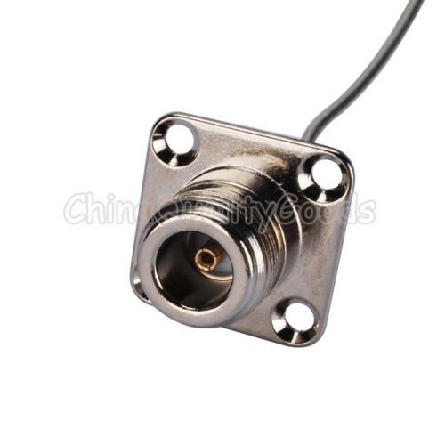 MCX male RA to N female panel mount pigtail cable RG405