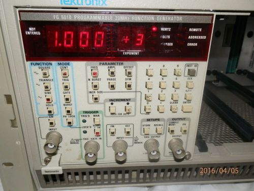 Tektronix FG 5010 Programmable Function Generator 20MHz