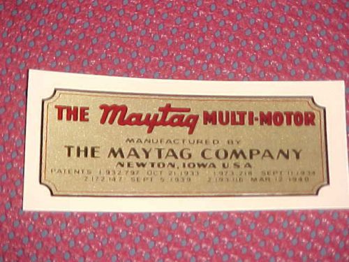 Maytag Decal Multi-Motor Gas Engine Twins &amp; Singles