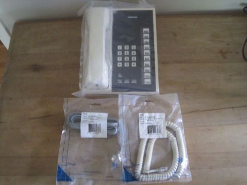 Toshiba EKT6010-H White Speakerphone Office Phone NEW w/ Accessories