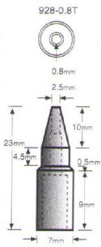 928-0.8T - SOLOMON DESOLDERING TIP - for SL-928, SL-916 DESOLDERING STATION