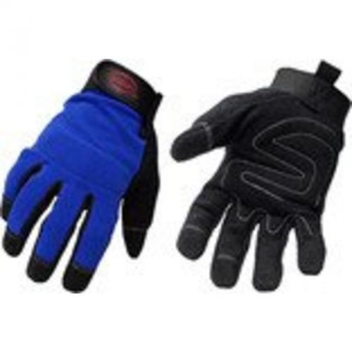 Large, black/blue mechanic glove boss mfg co gloves 5205l 072874066741 for sale