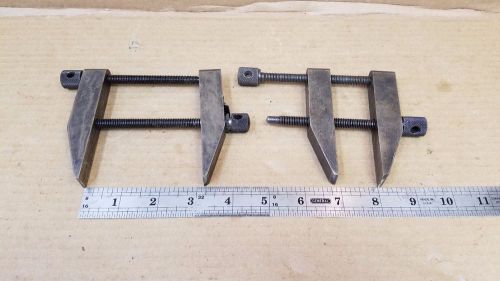 Lot of 2 Starrett #161-D Parallel clamps machinist toolmaker tools