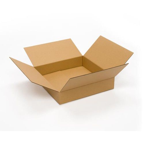 Pratt PRA0118 Recycled Corrugated Cardboard Single Wall Standard Flat Box wit...