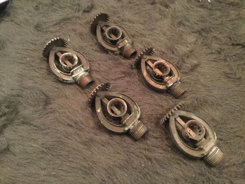 GRINNELL Duraspeed Vintage  Fire Sprinkler Heads Model B Set of 5