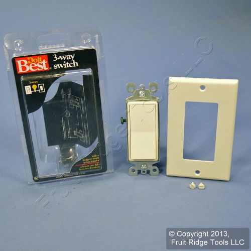 New Do It Best Almond Decora 3-Way Rocker Wall Light Switch Control ON/OFF 15A