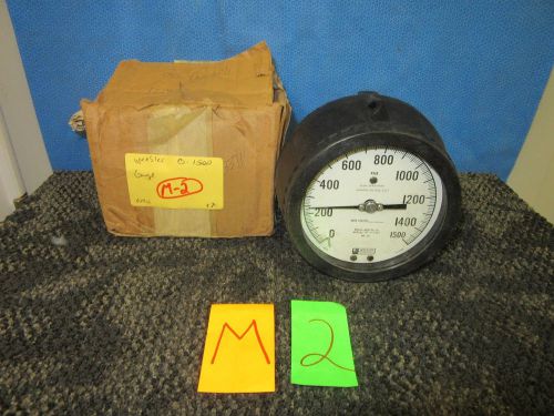 WEKSLER METER GAUGE DIAL GAGE PRESSURE INDICATOR 0-1500 PSIG 5&#034; GA54-2PR9-RWX9