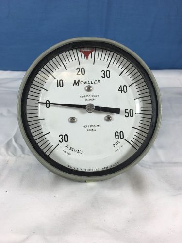 Moeller 4.5&#034; 30-0-60 Mil-Spec Gauge