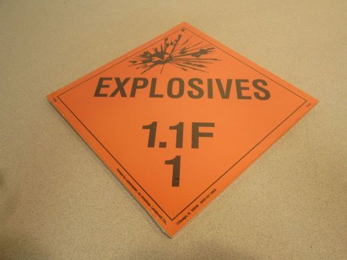 Lot of 25 explosive warning signs 1.1f pl45 nsn: 9905dssidn000 for sale
