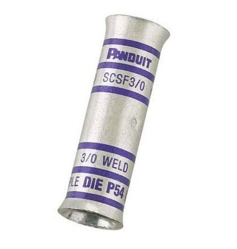 Panduit scsf300-6 flex conductor, standard barrel, flared, nebs butt splice, red for sale