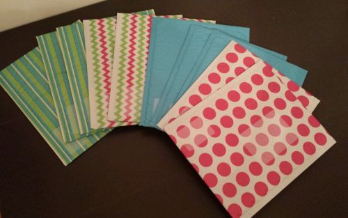 10 ASSORTED SCOTCH DECORATIVE BUBBLE MAILER ENVELOPES 8.5 x 11.25 SELF SEAL